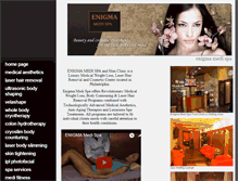 Tablet Screenshot of enigmamedspa.com